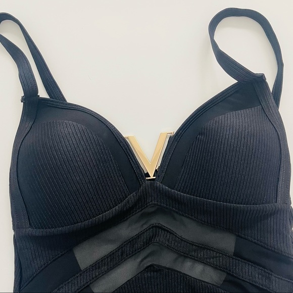 River Island Black One Piece Swimsuit - Picture 5 of 8